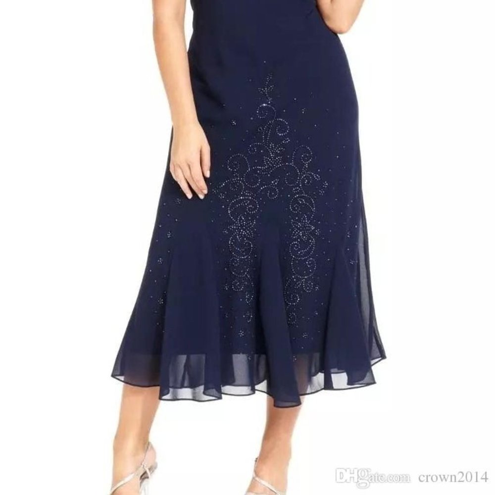 New Catherines Sleeves Beaded Dress Plus Size 26W - Picture 2 of 14
